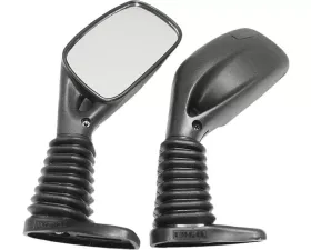 SP1 Black Universal Rear View Mirror-Left