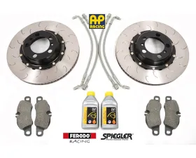 Essex Front 350x34mm Line/Fluid/Brake Pad & 2-Piece Disc Bundle Porsche 992 | 991 Carrera T Iron