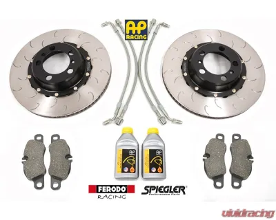 Essex Front 350x34mm Line/Fluid/Brake Pad & 2-Piece Disc Bundle Porsche 992 | 991 Carrera T Iron - 13.01.40012