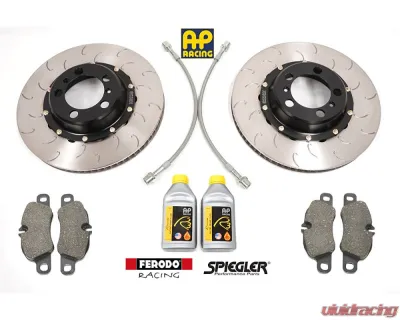 Essex Rear 350x28mm Line/Fluid/Brake Pad & 2-Piece Disc Bundle Porsche 992 | 991 Carrera T Iron - 13.01.40013
