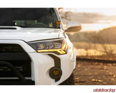 GTR Lighting Pair | Amber Sidemarker Carbide LED Headlights Toyota 4Runner 2014-2023 - GTR.HL20
