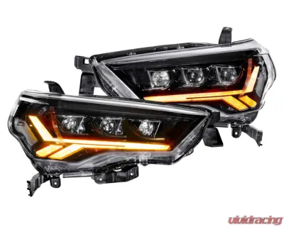 GTR Lighting Pair | Amber Sidemarker Carbide LED Headlights Toyota 4Runner 2014-2023 - GTR.HL20