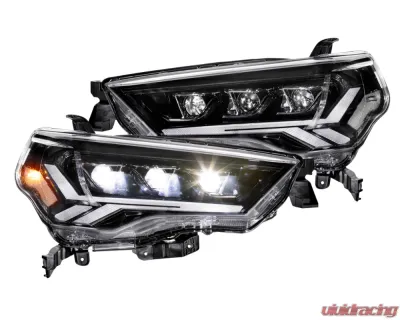 GTR Lighting Pair | Amber Sidemarker Carbide LED Headlights Toyota 4Runner 2014-2023 - GTR.HL20