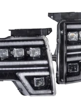 GTR Lighting Pair Carbide LED Headlights Ford F-150 2009-2014                                     - GTR.HL35 - Image 2