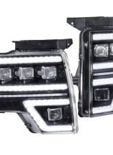 GTR Lighting Pair Carbide LED Headlights Ford F-150 2009-2014                                     - GTR.HL35 - Image 3