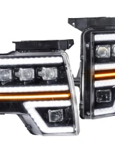 GTR Lighting Pair Carbide LED Headlights Ford F-150 2009-2014                                     - GTR.HL35 - Image 4