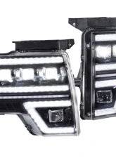 GTR Lighting Pair Carbide LED Headlights Ford F-150 2009-2014                                     - GTR.HL35 - Image 5