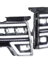 GTR Lighting Pair Carbide LED Headlights Ford F-150 2009-2014                                     - GTR.HL35 - Image 6