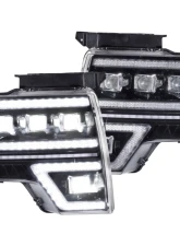 GTR Lighting Pair Carbide LED Headlights Ford F-150 2009-2014                                     - GTR.HL35 - Image 15