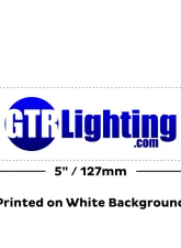 GTR Lighting 23in GrayGTR Lighting Logo Sticker                                     - GTR.SH022 - Image 2