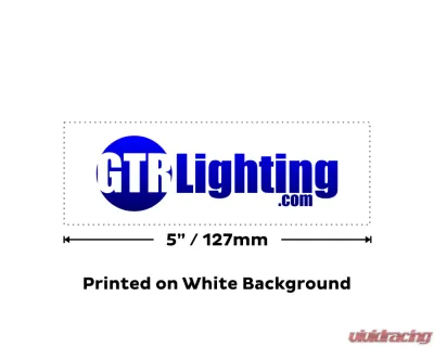 GTR Lighting 23in GrayGTR Lighting Logo Sticker - GTR.SH022
