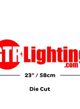 GTR Lighting 23in GrayGTR Lighting Logo Sticker                                     - GTR.SH022 - Image 3