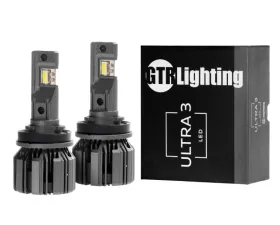 GTR Lighting White H11 | H9 | H8 Pair Ultra 3 LED Bulb