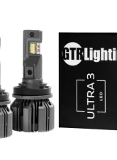 GTR Lighting White H11 | H9 | H8 Pair Ultra 3 LED Bulb                                     - GTR.LED801 - Image 11