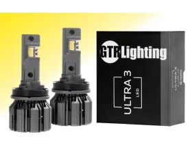 GTR Lighting Yellow H11 | H9 | H8 Pair Ultra 3 LED Bulb