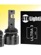 GTR Lighting Yellow H11 | H9 | H8 Pair Ultra 3 LED Bulb                                     - GTR.LED802 - Image 7