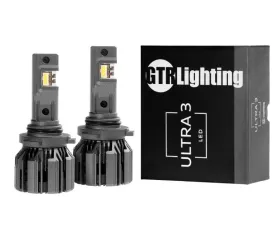 GTR Lighting White 9005 | 9145 | H10 Pair Ultra 3 LED Bulb