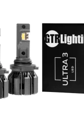 GTR Lighting White 9005 | 9145 | H10 Pair Ultra 3 LED Bulb                                     - GTR.LED803 - Image 11