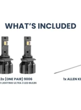 GTR Lighting White 9006 Pair Ultra 3 LED Bulb                                     - GTR.LED805 - Image 3