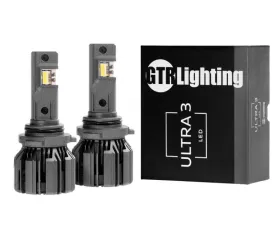 GTR Lighting White 9006 Pair Ultra 3 LED Bulb