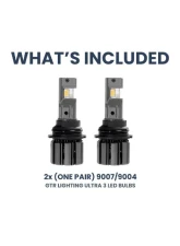 GTR Lighting White 9007 | 9004 Hi-Lo Pair Ultra 3 LED Bulb                                     - GTR.LED808 - Image 3