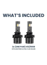 GTR Lighting White H13 | 9008 Hi-Lo Pair Ultra 3 LED Bulb                                     - GTR.LED809 - Image 3
