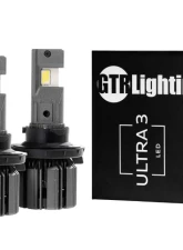 GTR Lighting White H13 | 9008 Hi-Lo Pair Ultra 3 LED Bulb                                     - GTR.LED809 - Image 11