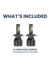 GTR Lighting White H4 | 9003 Hi-Lo Pair Ultra 3 LED Bulb                                     - GTR.LED810 - Image 3