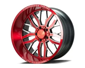 Axe Wheels AX1.2 Wheel 22x12 5x127|5x139 -44mm Candy Red Milled Accents