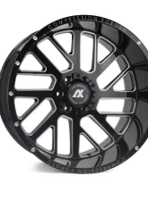 Axe Wheels AX2.0 Wheel 20x12 8x180 -44mm Gloss Black Milled Accents                                     - 20128180-44AX2BM - Image 2