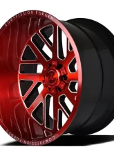Axe Wheels AX2.2 Wheel 22x12 8x170 -44mm Candy Red Milled Accents                                     - 22128170-44AX2RM - Image 3