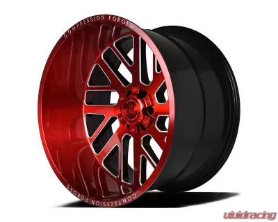 Axe Wheels AX2.2 Wheel 22x12 8x170 -44mm Candy Red Milled Accents - 22128170-44AX2RM