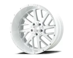 Axe Wheels AX2.3 Wheel 22x12 5x127|5x139 -44mm Gloss White Milled Accents