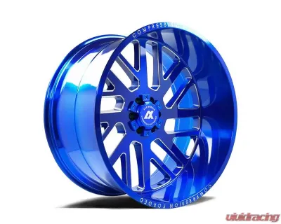 Axe Wheels AX2.7 Wheel 22x12 8x165 -44mm Candy Blue Milled - 22128165-44AX2CB
