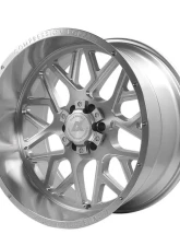 Axe Wheels AX5.1 Wheel 24x12 6x135|6x139 -44mm Silver Brush Milled Mirror Lip                                     - 241212H-44AX5SM - Image 3