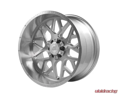 Axe Wheels AX5.1 Wheel 24x12 6x135|6x139 -44mm Silver Brush Milled Mirror Lip - 241212H-44AX5SM