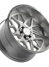 Axe Wheels AX5.1 Wheel 24x12 6x135|6x139 -44mm Silver Brush Milled Mirror Lip                                     - 241212H-44AX5SM - Image 4