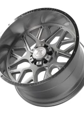 Axe Wheels AX5.1 Wheel 24x12 6x135|6x139 -44mm Silver Brush Milled Mirror Lip                                     - 241212H-44AX5SM - Image 5