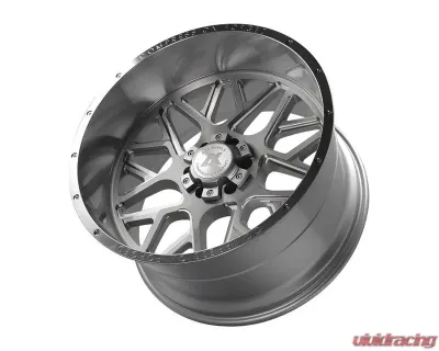 Axe Wheels AX5.1 Wheel 24x12 6x135|6x139 -44mm Silver Brush Milled Mirror Lip - 241212H-44AX5SM