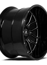 Axe Wheels AX6.0 Wheel 22x12 8x170 -44mm Gloss Black Milled Accents                                     - 22128170-44AX6BM - Image 2