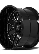 Axe Wheels AX6.0 Wheel 22x12 8x170 -44mm Gloss Black Milled Accents                                     - 22128170-44AX6BM - Image 5