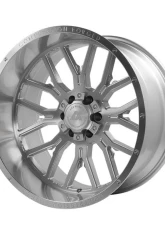 Axe Wheels AX6.1 Wheel 26x14 8x170 -76mm Silver Brush Milled Mirror Lip                                     - 26148170-76AX6SM - Image 6