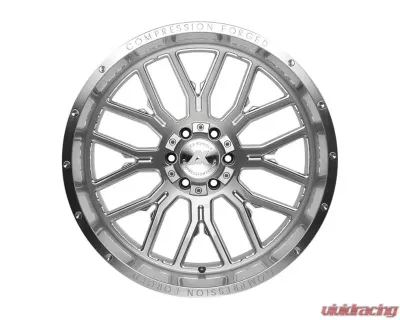 Axe Wheels AX6.1 Wheel 26x14 8x170 -76mm Silver Brush Milled Mirror Lip - 26148170-76AX6SM