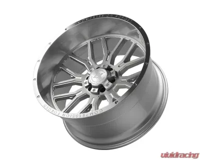 Axe Wheels AX6.1 Wheel 26x14 8x170 -76mm Silver Brush Milled Mirror Lip - 26148170-76AX6SM
