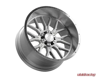 Axe Wheels AX6.1 Wheel 26x14 8x170 -76mm Silver Brush Milled Mirror Lip - 26148170-76AX6SM