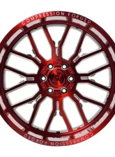 Axe Wheels AX6.2 Wheel 24x12 6x135|6x139 -44mm Candy Red Milled Accents                                     - 241212H-44AX6RM - Image 3