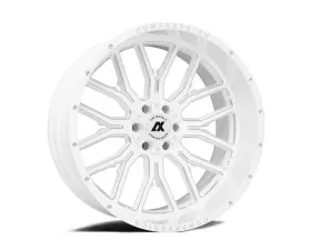 Axe Wheels AX6.3 Wheel 24x12 6x135|6x139 -44mm Gloss White Milled Accents