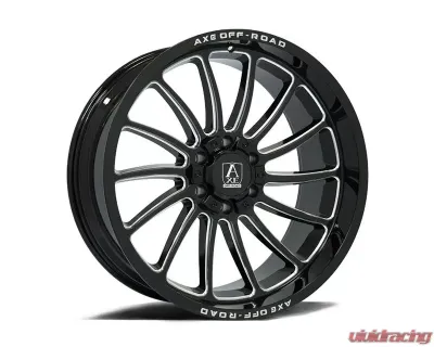 Axe Wheels Chronus Wheel 20x10 5x127|5x139 -19mm Gloss Black Milled - 201010H-19CHRBM
