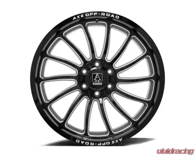 Axe Wheels Chronus Wheel 20x10 5x127|5x139 -19mm Gloss Black Milled - 201010H-19CHRBM