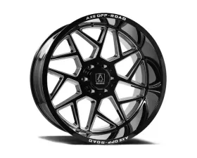 Axe Wheels Nemesis Wheel 22x12 5x127|5x139 -44mm Gloss Black Double Milled